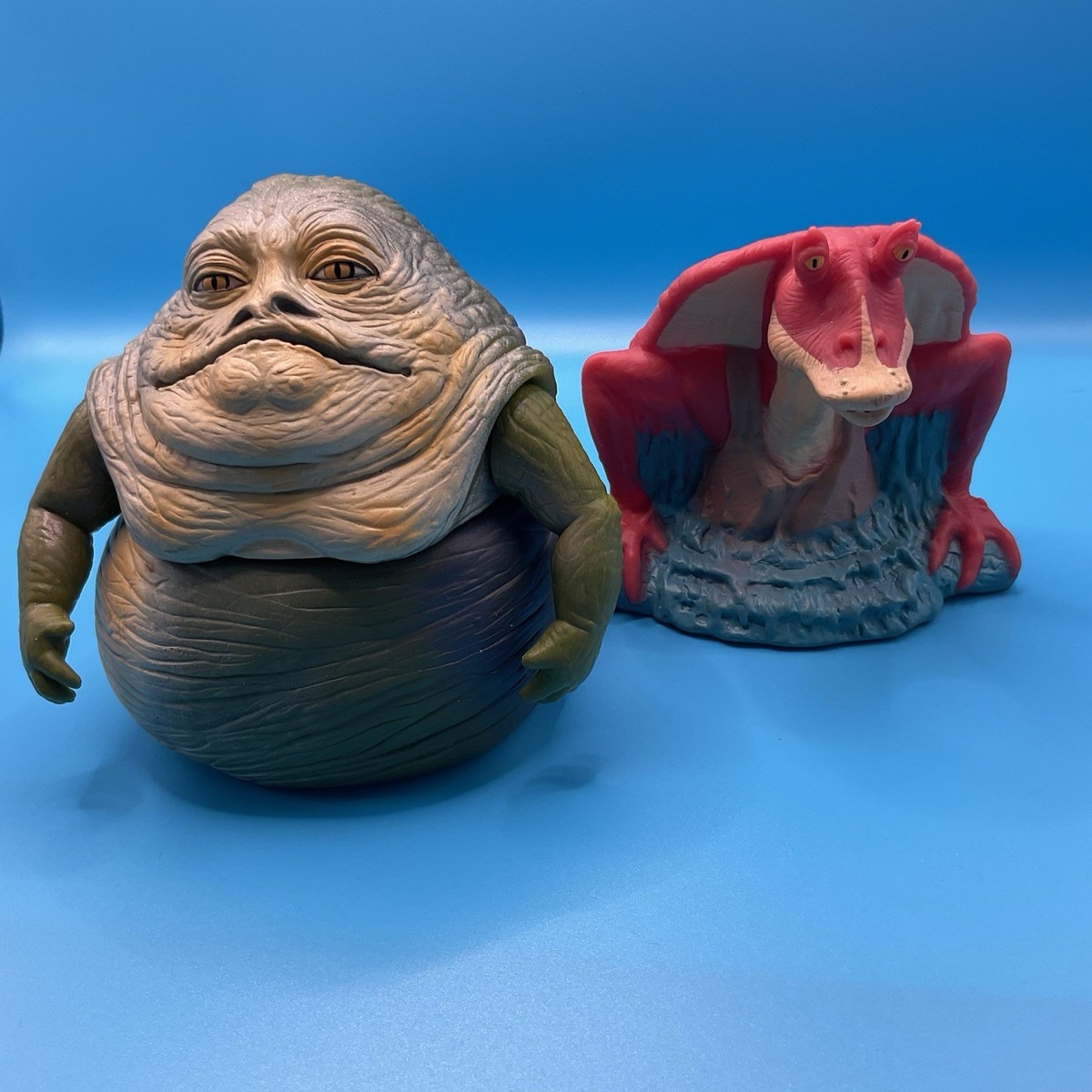 STAR WARS 'Dynamic duo' JAR JAR BINKS squirter + JABBA GLOB Action