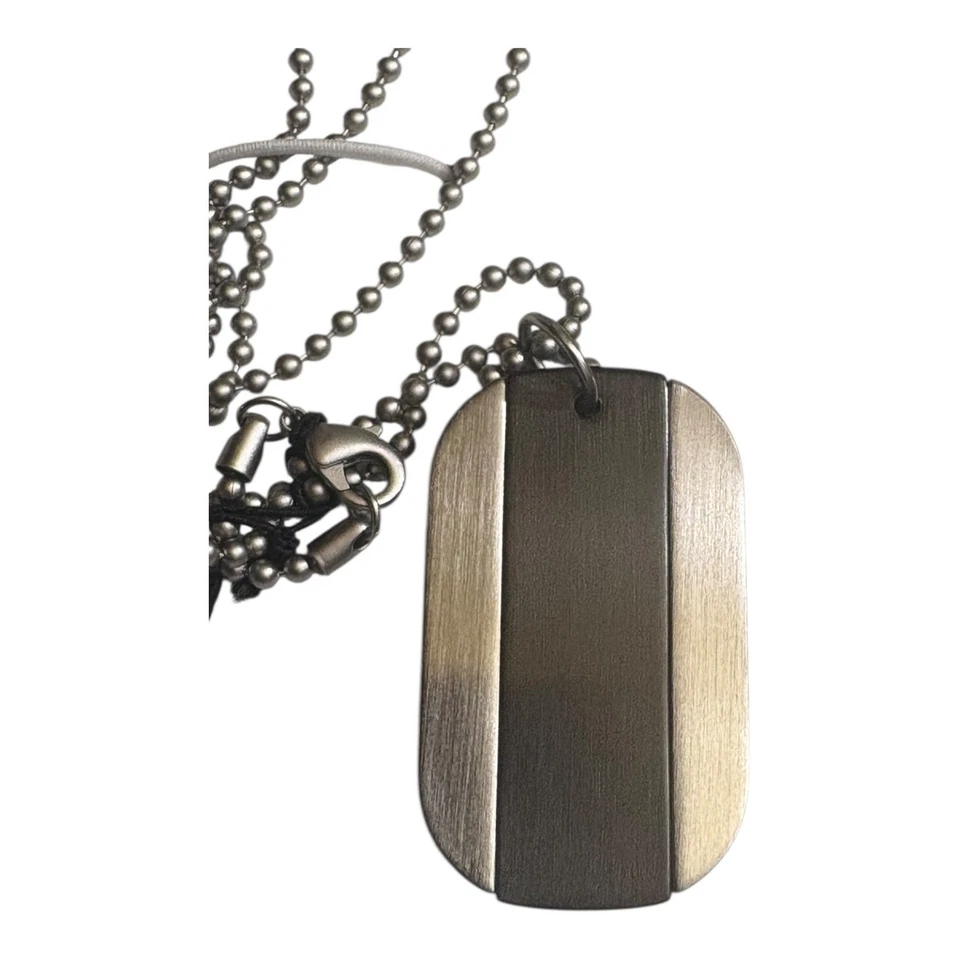 Kenneth Cole Men's Dog Tag Necklace 1 Piece Stainless Steel Chain - Image 3 of 3