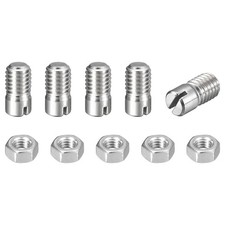 5Pcs Slotted Cylindrical Pin, M8 x 12mm 304 Stainless Steel Dowel with Nut