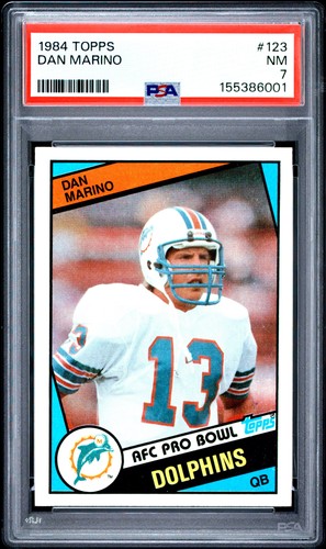 1984 TOPPS #123 DAN MARINO PSA 7
