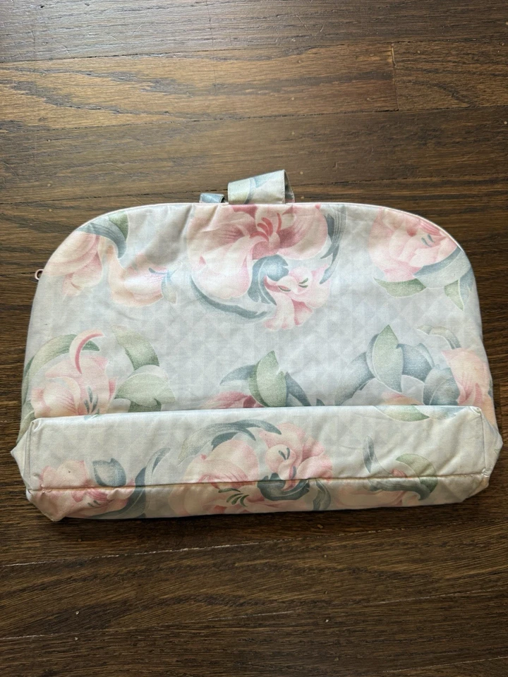 Bolsa de maquillaje y artículos de tocador vintage Anais Anais Cacharel 2 piezas floral años 80 sin usar Foto 3 de 4