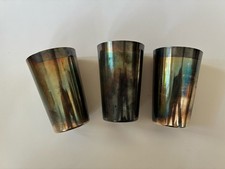 DW Schwerte 3x Trinkbecher versilbert mit Monogramm