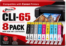 CLI-65 8PK BK/C/M/Y/PC/PM/GY/LGY Ink Cartridge Set PIXMA PRO-200 PRO-200S