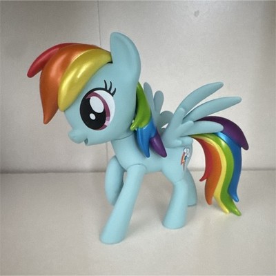 My Little Pony Rainbow Dash Blue Plastic Figure Multicolor Mane & Tail
