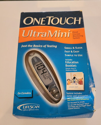 One Touch Ultra Mini Blood Glucose Monitoring System New Sealed Box Lifescan NIP