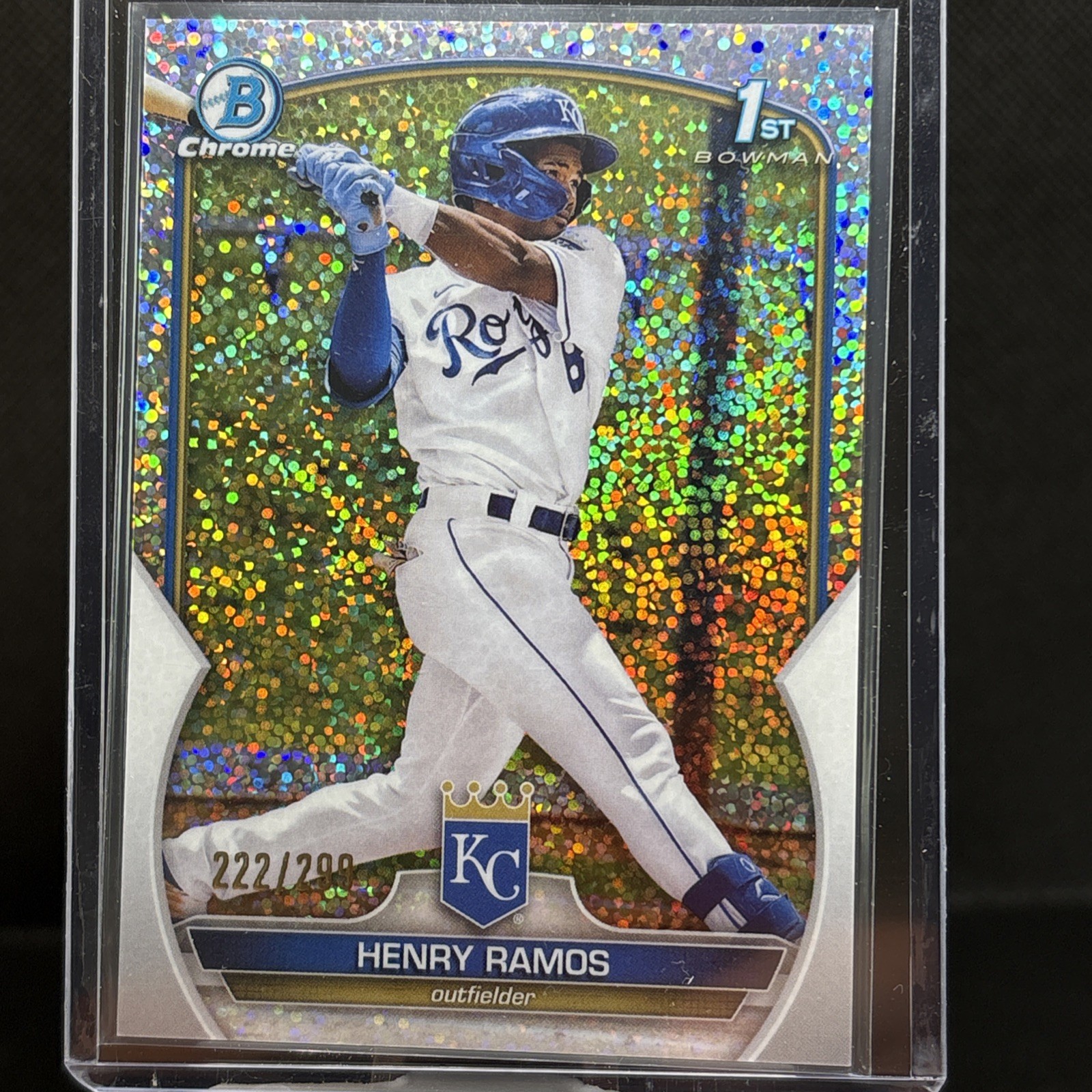 2023 Bowman Chrome Prospects Speckle Refractor 222/299 Henry Ramos #BCP-96 0m5g