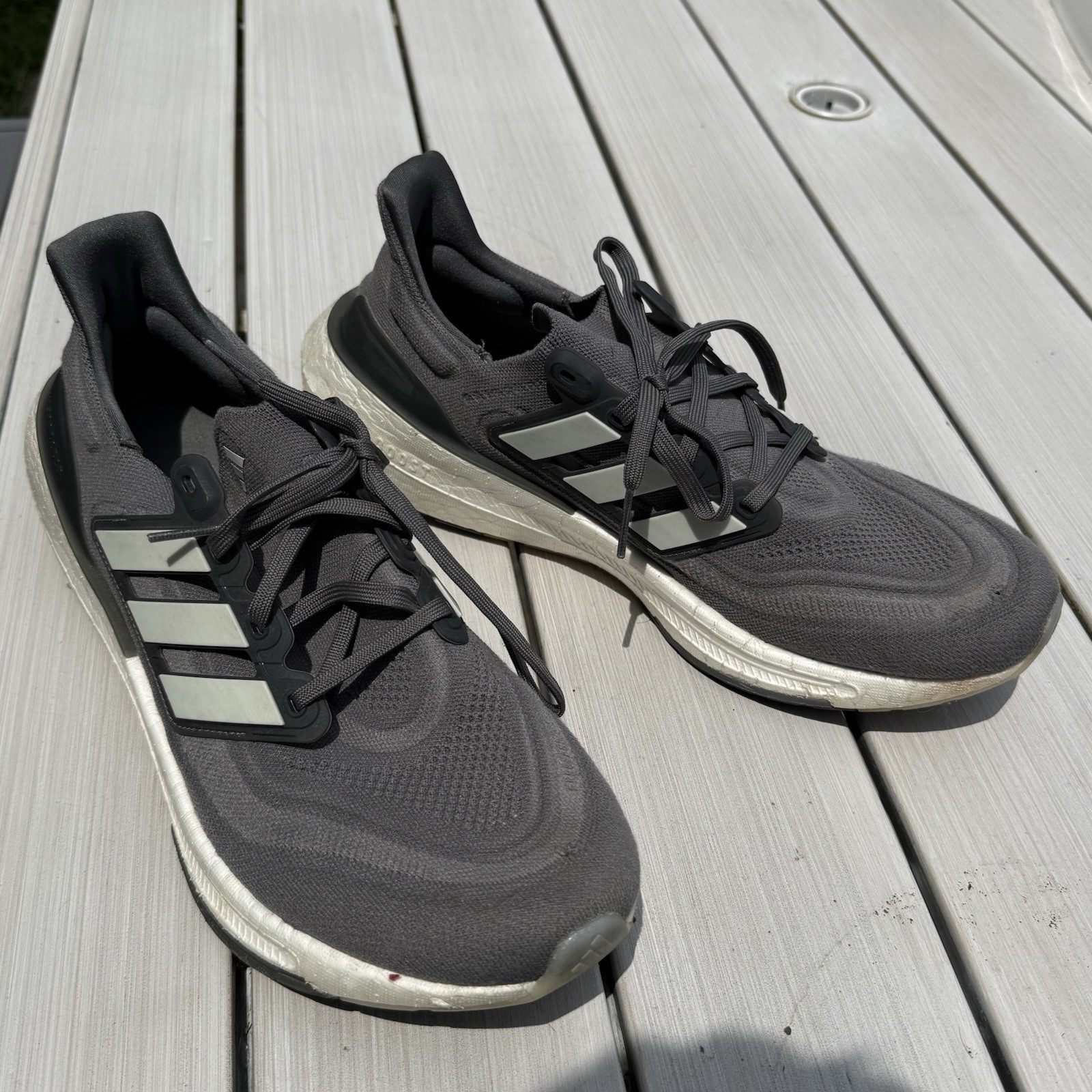 👟 Adidas Ultraboost Light Mens 12.5 Grey Carbon Running Shoes IE1770 Sneaker