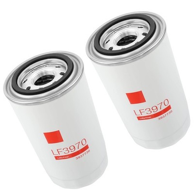 2PAK LF3970 Oil Filter Kit For Cummins ISB QSB 5.9L 6.7L Diesel Engine 3937736