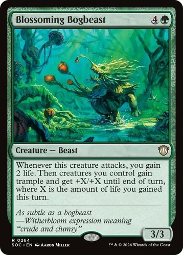 Blossoming Bogbeast 264/505 Commander: Secrets of Strixhaven