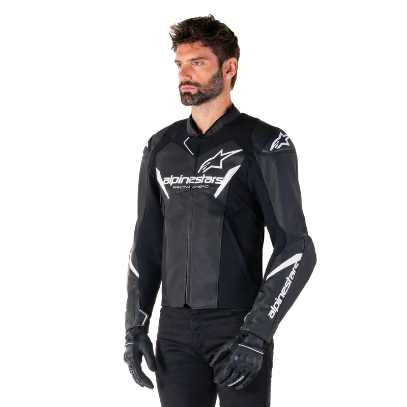 Alpinestars Faster V3 Leather Black White, photo 4 of 6