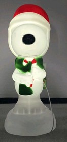 NEW Charlie Browns Christmas Snoopy 13" Blow Mold LED Tabletop Decoration NWT