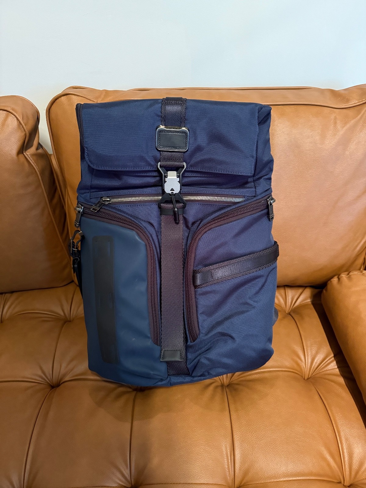 Tumi Alpha Bravo Logistics Flap Lid Backpack - Blue