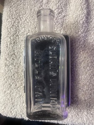 Sloan's Liniment Medicine Bottle 3 oz. Clear Glass Medicines & Cures Antique