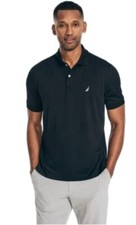 Nautica Navtech Classic Fit Men's Polo Shirt S, Black 