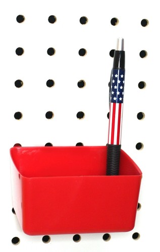 Small Plastic Red Pegboard Storage/Part Bins, Multi-Pack Pricing JSP Brand - Picture 4 of 40