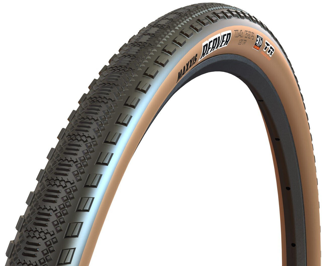 Copertone MAXXIS Reaver 700x45c EXO TR Tanwall nero/para 120TPI pieghevole
