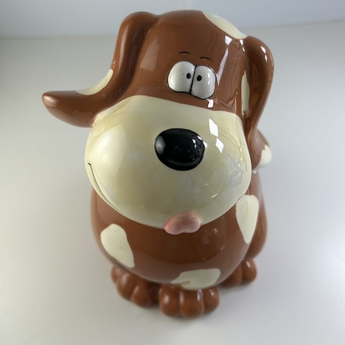 Keramik Welpe Hund Münze Sparschwein skurril Vintage Kitsch - Bild 2 von 13