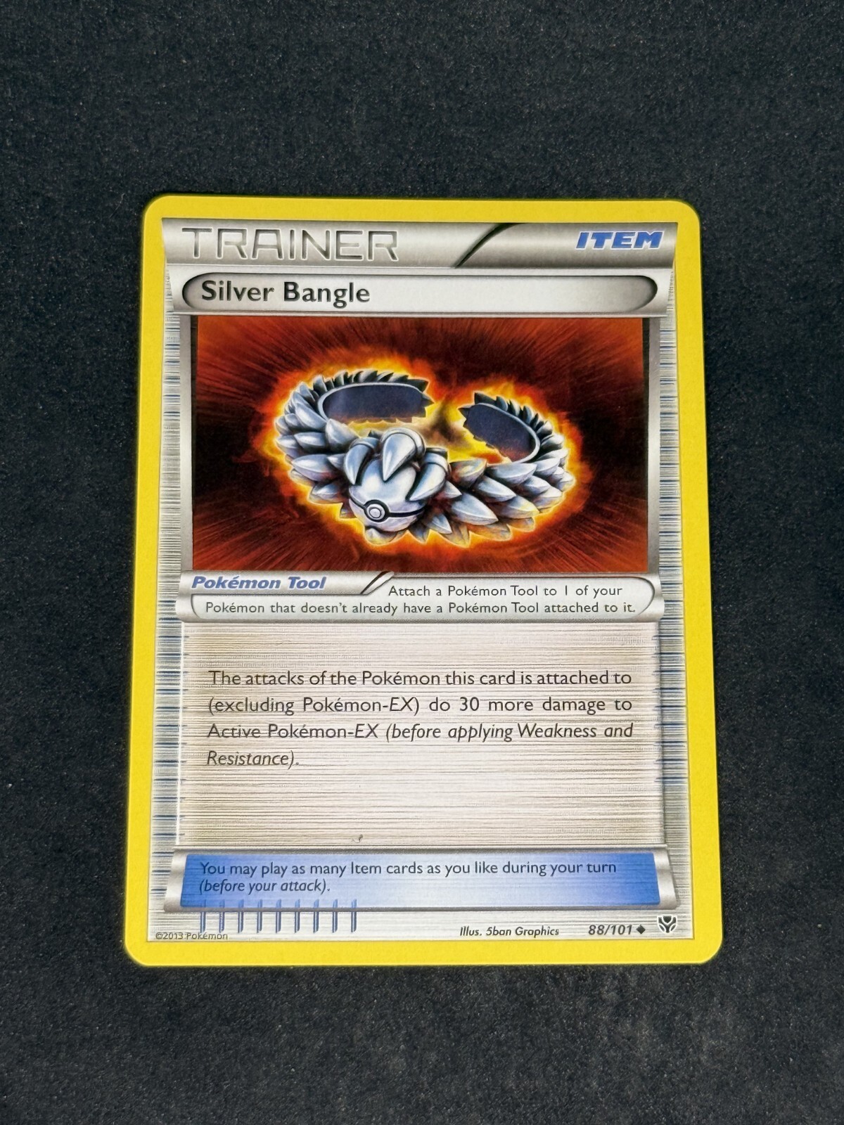 NM Silver Bangle 88/101 Plasma Blast Regular