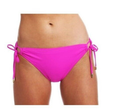 La Blanca Island Goddess Side-Tie Bikini Bottom Size 14 Orchid Pink 61