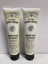 TWO J.R. Watkins Coconut Milk Honey Shea Butter Hand Cream 3.3 oz EACH. New