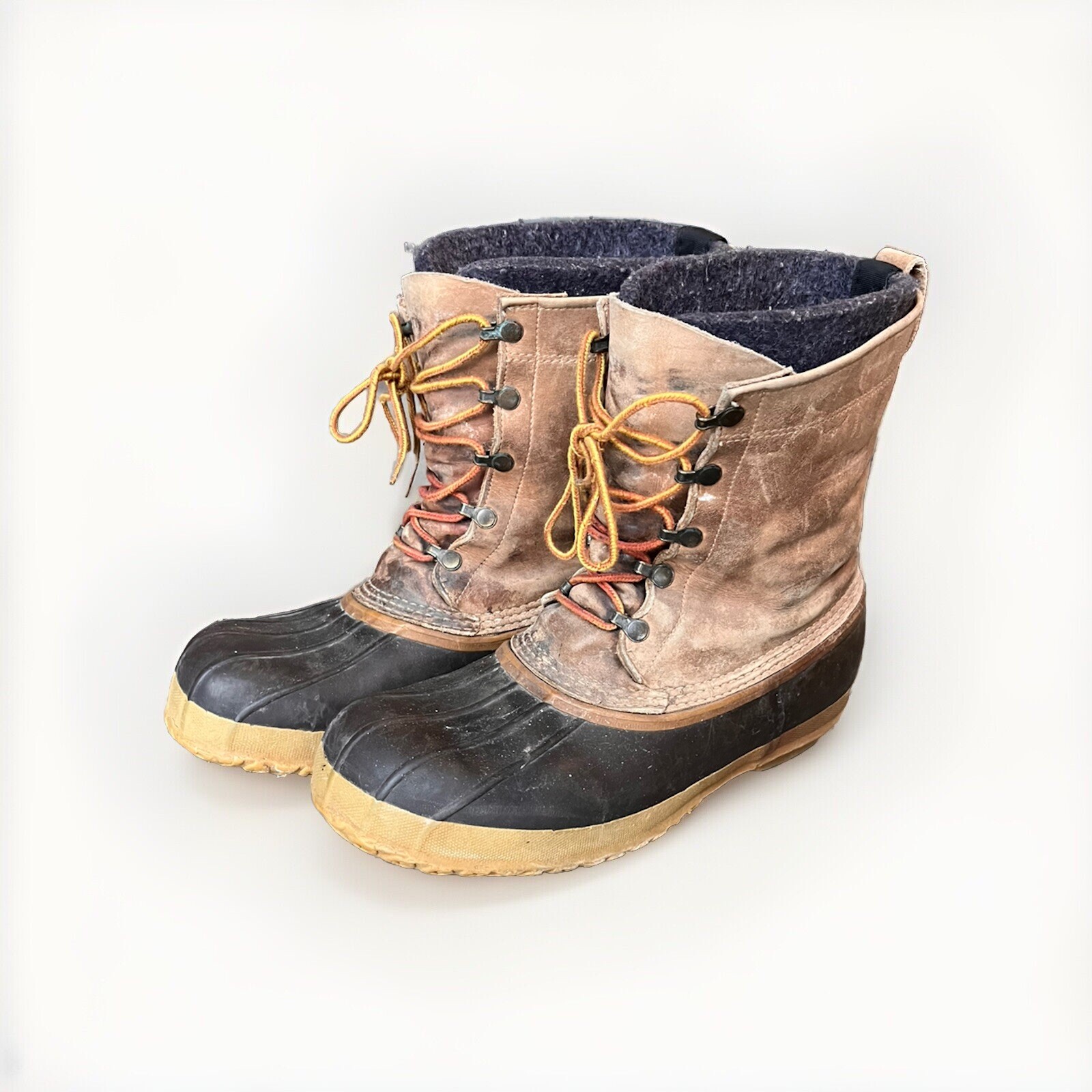 LL Bean Maine Hunting Boots Mens 11 Wool Lined