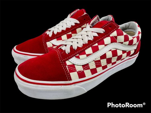 vans old skool checkerboard maroon