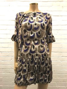 silk patterned dress