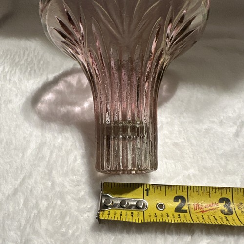 Vintage 2 Pcs -Pink Purple Iridescent Glass Candle Holder And Globe Sconce w/peg - Picture 7 of 11