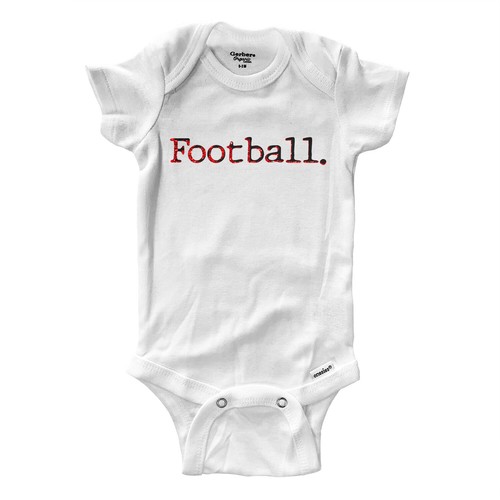 Football Baby Bodysuit Clothes Glitter gift Football Fan Football Season Gameday - Picture 2 of 3