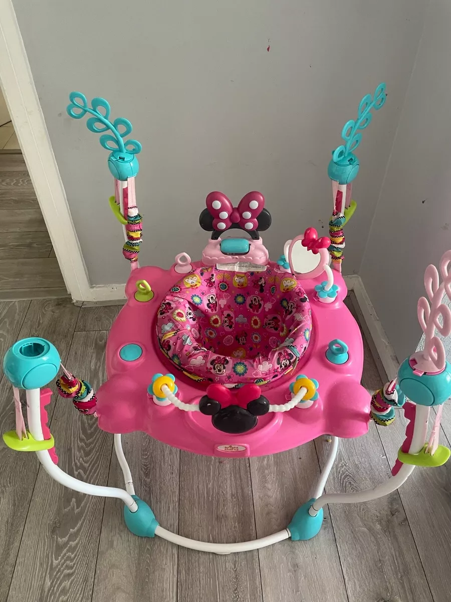 Disney minnie mouse jumperoo bouncer baby toy activity jumping by