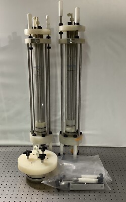 Lot of 2 Millipore P70 X 500 Acrylic Chromatography Column