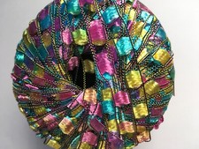 Berlini Ladder Ribbon Maxi Yarn 86 Jasmine 50gr 98yd Turquoise Blue Pink Yellow