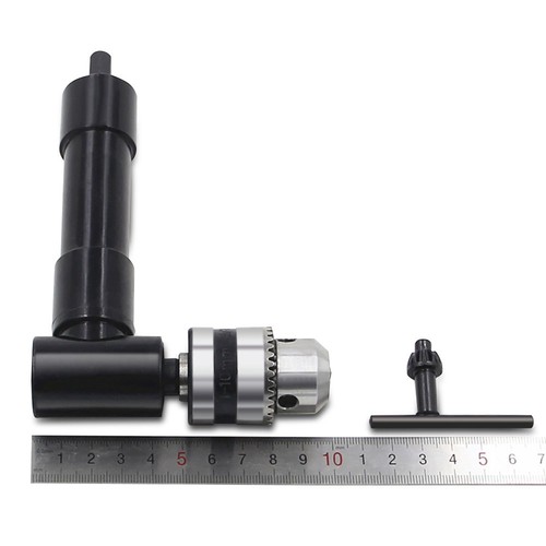 Metal Head Right Angle Bend Extension Chuck 90 Degree Drill Attachment Adaptor - Picture 3 of 6