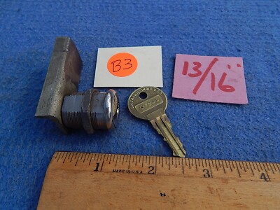 1950s Pinball or Arcade Game Lock & Key ~ 13/16 inch Duo Lock & key K ...