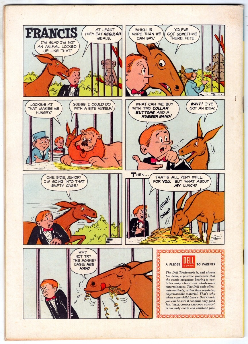 8P channel 4 Vol.1～3 Four Color 4C FC #863 1957 FRANCIS The Talking Mule ~ Dell
