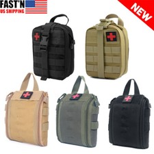 Tactical Molle Pouch IFAK Trauma First Aid Kit - Bug Out Bag Medic IFAK - EMT