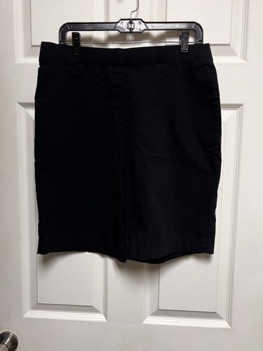 0158 Calvin Klein Office Pull On Shorts SCHWARZ GRÖSSE Large Stretch TOP