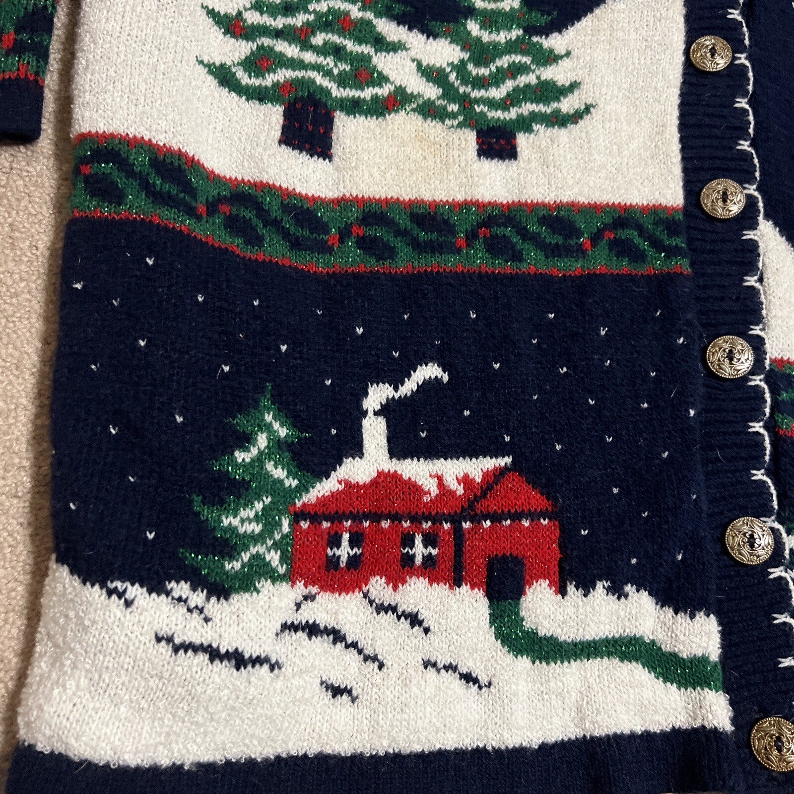 Nutcracker Plus Size Cardigan Button Up Long Slee… - image 6