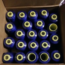50 Spools ROYAL BLUE Color Serger Sewing Machine Threads T27 S/2 100 Polyester