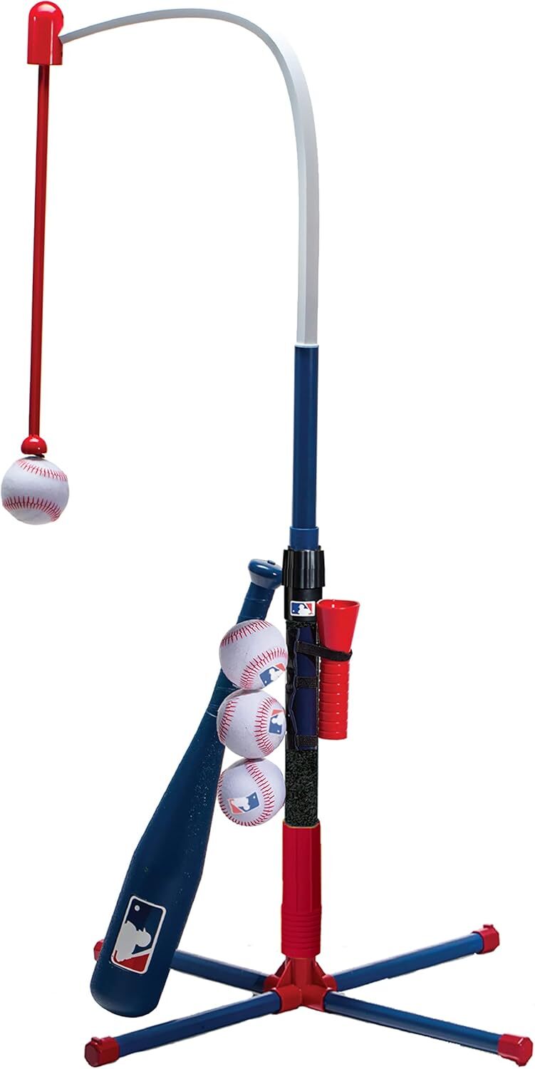Grow-with-Me Kids Baseball Batting Tee + Stand Set for Youth + Toddlers Ball