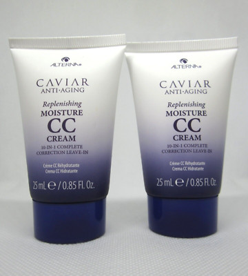 Lot (2) Alterna Caviar Anti-Aging Moisture CC Cream travel mini 0.85 oz.