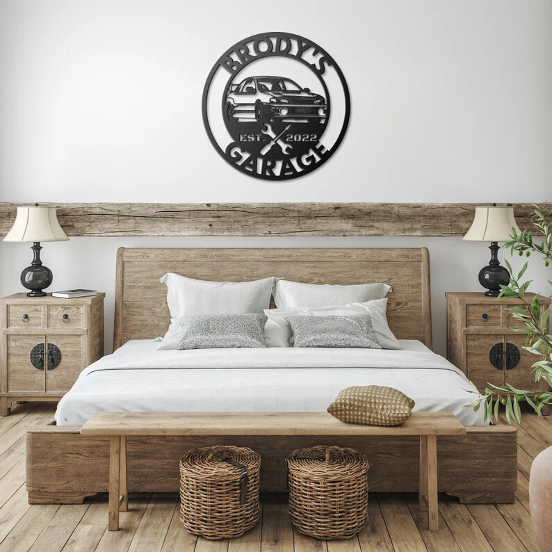 Wall Art Home Decor Metal Acrylic 3D Silhouette Poster USA Custom Car Sign