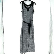 Maxi Dress Woman Size PXL Stretchy Sleeveless Keyhole Jersey Belt Susan Lawrence