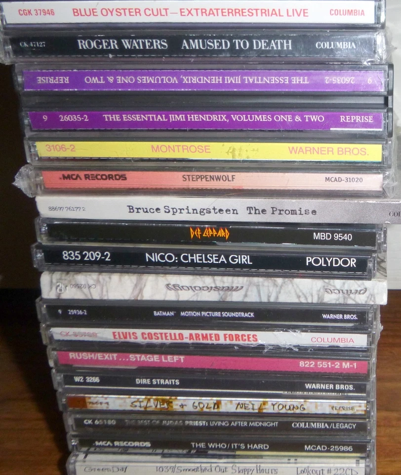 18 CD Rock Lot - Jimi Hendrix Rush Nico Montrose Roger Waters Who Prince Foto 2 de 3