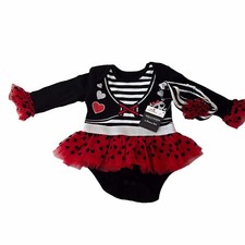 Way to Celebrate Infant 3-6M Halloween Costume Ladybug Pirate 2 Piece NWT