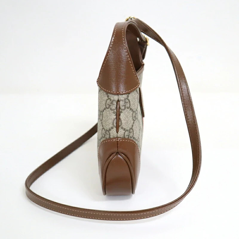 Gucci Jackie 1961 Mini Bag GG Supreme Canvas Leather Beige