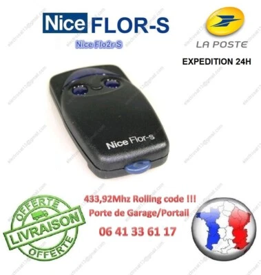 Télécommande NICE FLOR S 2 FLO2 R-S FLO2R-S 2 boutons