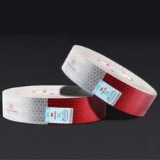 5cm 30.5cm Super Reflective Tape Car/Truck Night Warning Sign Sticker Red White