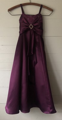 girls purple formal dress