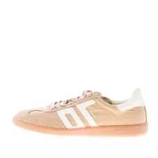 BACK 70 men shoes Ghost 05 sneaker in beige fabric and suede with white logo 70